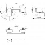 Ideal Standard Edge bateria wannowo prysznicowa ścienna chrom A7121AA