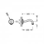 Tres Clasic wylewka 165mm chrom 24217302