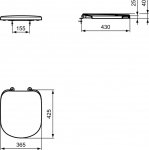 Ideal Standard Tempo Deska WC wolnoopadająca, biała T679301