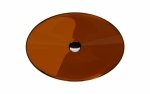 Besco Anya Earth Rust umywalka nablatowa + maskownica czarny matt UMA50ERB