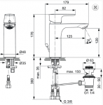 Ideal Standard Connect Air Bateria umywalkowa z korkiem złoto szczotkowane połysk A7053A2