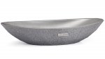 S.V.I.S. Design UMYWALKA 60 CM DIAMOND SANDBLASTED - ŚREDNIOSZARY, BEZ DEKORU, BEZ LAKIERU