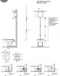 Kerasan Waldorf Zbiornik WC ceramiczny górnopłuk, biały 418001