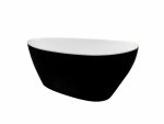 Besco Goya B&W wanna wolnostojąca czarno/biała 170 klik-klak chrom WMD170GBW
