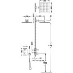 Tres THERM-BOX Zestaw baterii termostatycznej podtynkowej 2-drożnej Therm-box prysznicowej-00625004AC