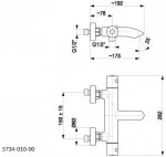 KFA Moza bateria wannowa termostatyczna czarna 573401081/24H