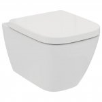 Ideal Standard I.LIFE S toaleta wisząca RimLS + L.35.5 H.33.5 P.48 cm, bez deski i bez rantu, z ukrytymi mocowaniami, kolor biały z połyskiem T459201