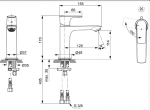Ideal Standard Connect Air Bateria umywalkowa Blue Start bez korka srebro szczotkowane połysk A7016GN