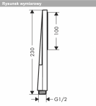 Hansgrohe Pulsify E Główka prysznicowa 100 1jet EcoSmart, Slim chrom 24320000