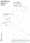 Tres Artceram OSL00401;00 CUP umywalka kubek wysoki LIVINGTEC® / BIANCO jednolity
