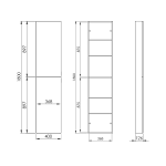 Elita SŁUPEK FOR ALL 40 2D (12,6) BLACK MATT PDW 168331/A857911532