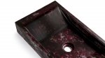  S.V.I.S. Design UMYWALKA 60 CM SIRIUS BASIC - BLACKSMITH, CZARNY I CZERWONY, LAKIER MATOWY