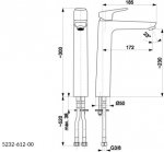 KFA Abasha bateria umywalkowa wysoka chrom 523261200