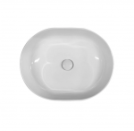 Kerasan 460501TK F10 umywalka 56X44 nablatowa owalna bianco TECH