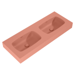 Elita UMYWALKA DIMPLE 120 DUO ścienna MARMUR TERRA PINK MATT 168892 / RE041200026600