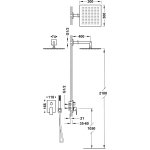 Tres Project-Tres Zestaw natryskowy z baterią podtynkową Rapid-Box złoto matowe 21128004OM