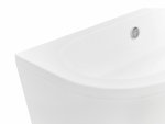 Besco Volya wanna wolnostojąca 140 + syfon klik-klak chrom z przelewem slim WKV140WSS