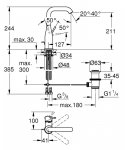 Grohe Essence Bateria umywalkowa z korkiem cool sunrise 24174GL1