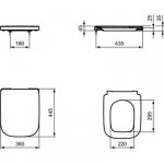 Ideal Standard I Life B deska sedesowa wolnoopadająca biała T468301
