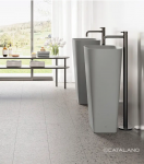 Catalano GREEN LUX 55 umywalka wolnostojąca odpływ podłogowy szary mat 1FRGRLXCS/0428550023