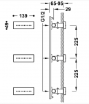 Tres Jet 3 podtynkowe dysze z hydromasażem 29951505OR