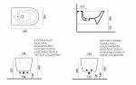 Catalano ZERO SOFT 55 bidet podwieszany czarny/złoty 1BS55NRNO