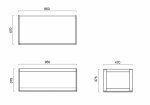 Catalano HORIZON 100 konsola podumywalkowa, podblatowa wykończenie inox 5S1005000
