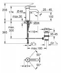 Grohe Essence Bateria umywalkowa z korkiem brushed warm sunset 24171DL1