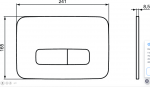 Ideal Standard oleas przycisk spłukujący p3 chrom mat R0124JG