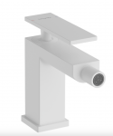 Hansgrohe Tecturis E Jednouchwytowa bateria bidetowa z kompletem odpływowym biały mat 73200700