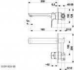 KFA Mokait bateria umywalkowa podtynkowa chrom 553981000/24H
