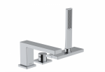 Hansgrohe Tecturis E 3-otworowa, jednouchwytowa bateria na brzeg wanny z sBox, element zewnętrzny chrom 73443000