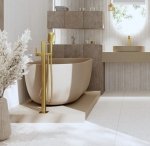 KFA Armatura Dust bateria wannowa wolnostojąca złota szczotkowana 93836261