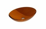 Besco Anya Earth Rust umywalka nablatowa + maskownica czarny matt UMA50ERB
