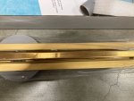 VCX odpływ ścienny SUPER SLIM  70cm złoto szczotkowane LSSG700
