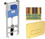 Ideal Standard ProSys Stelaż podtynkowy WC R020467 z przyciskiem R0459A2 Brushed GOLD PVD