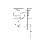 Tres SHOWER TECHNOLOGY ELEKTRONICZNY STEROWNIK TERMOSTATYCZNY PODTYNKOWY 3-DROŻNY SHOWER TECHNOLOGY BLUE EDITION-49288398