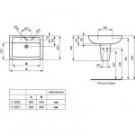 Ideal Standard Ecco/Eurovit umywalka 65 cm V302801