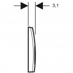 Geberit Delta Przycisk WC chrom połysk 115.125.21.5
