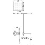 Tres B-SYSTEM Zestaw baterii termostatycznej podtynkowej 2-drożnej B-system prysznicowej-30725206OR