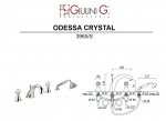  Giulini Giovanni Odessa Bateria wannowa 4-otworowa złota 3965/ZŁ