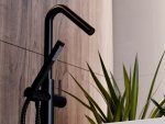 Besco Veo 3.0 bateria wannowa wolnostojąca czarny mat BWV3CZ