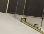 Besco Vayo Gold Kabina prysznicowa przesuwna walk-in 130x200 VYG130200C