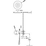 Tres THERM-BOX Zestaw baterii termostatycznej podtynkowej 2-drożnej Therm-box prysznicowej 28125005AC