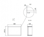 Cersanit LARGA Szafka modułowa pojedyncza otwarta 40 cm kolor biały S932-081