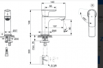 Ideal Standard Connect Air Bateria umywalkowa Blue Start bez korka srebro szczotkowane połysk A7011GN