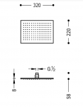 Tres Deszczownice sufitowe i ścienne 29963202OR