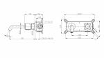 Laveo PRETTO bateria umywalkowa podtynkowa chrom BAO022P