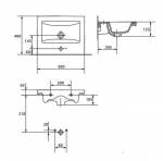Umywalka meblowa 50 Como Cersanit (K32-002-BOX)