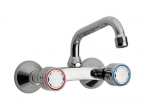 Tres Cocina Bateria dwuuchwytowa ścienna kuchenna 123314 Chrom